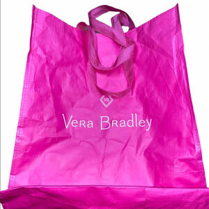 Vera Bradley pink reusable tote bag size large